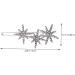 Beavorty snowflake hairpin hair side clips for girls Crystal Hair Clips Glitter Bobby Rhinestone Hair Barrettes rhinestone bobby pins french hair pin Miss Christmas alloy accessories 6x2.2cm Silver - Buy Online on GoSupps.com