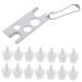 minkissy 1 Set Grafting Eyelash Tool Eyelashes Remover for Extensions Eyelash Remover Lashes Glue Lash Glue Bottle Plug Glue Bottle Stoppers Lash Glue Bottle Tips Glue Bottle Removers Metal