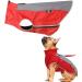 PLUS PO Dog Raincoat Small Dog Waterproof Raincoat Dog Raincoat Dog Full Raincoat Red MM pink