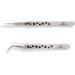 Omberlan Precision 9 Holes Lash Extension Tweezers for 3D 5D Volume Mink Eyelash Extensions - Professional Straight and Curved Pointed Set - Buy Online on GoSupps.com
