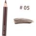 PLAFOPE 4 Pcs Eyebrow Pencil Brush Microblading Eyebrow Pen Double Tip Eyebrow Pencil Pigment Brown - Buy Online on GoSupps.com