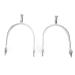 2PCS Horse Spurs West Cowboy Horse Boot Spurs Round Head English Spur Harmless to The Horse for Horsemanship Lovers