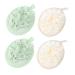 Hemoton Bath Flower Bath Ball Natural Sponge Bath Loofah Cleaning Scrubber Bath Balls Oval Body Cleaning Exfoliating Sponge Bubble Making Net Bath Scrubber Mesh Bath Gloves 4pcs