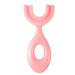 Tocafeaank U-shaped children's toothbrush U-shaped children's toothbrush-360-degree silicone toothbrush-soft hand toothbrush made of food-safe silicone suitable for children from 6 to 12 years