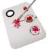 Premium Stainless Steel Nail Art Palette - Makeup Color Mixing Tool for Professionals | International Shipping Available - Buy Online on GoSupps.com