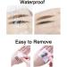 Pousbo Waterproof Wooden Eyebrow Pencil - Black/Brown | Easy to Apply, Non-Smudging (2 Pcs) - Buy Online on GoSupps.com
