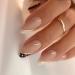 Nails Press Ons Almond Shape Press On Nails Medium Aesthetic Reusable Nail With Designs Nude & Gold Acrylic Fake Nails With Glue For Women M001 Nude1