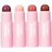FRCOLOR 4pcs Lip Gloss Lipsticks for Dark Skin Korean Lipstick Matte Lipsticks Lip Plumper Gloss Lipstick for Women Lipsticks for Black Women Korean Makeup Lip Stick Matte Lip Plumper