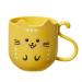 Digjobk toothbrush mug mouthwear electric toothbrush cup holder and organizer for toothbrush toothpaste razor on the bathroom washbasin or worktop (color: yellow) 8.6*8.5 Yellow