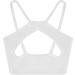 EasyForever Kids Girls White Athletic Sport Bra | Strappy Back | Gym Dance Gymnastics Tank Top - Buy Online on GoSupps.com