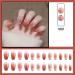 24Pcs/Set Press On Nails Sweet French icy refreshing butterfly bright pink honey loving peach Mid Length False Nails Acrylic Fake Nails Full Cover Nails Press on nails for Women and Girls - Buy Online on GoSupps.com