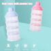 Uposao Portable Milk Powder Dispenser Container - 4 Layer Formula Storage Pot for Travel & Outdoor - Pink - Buy Online on GoSupps.com