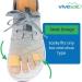 ViveSole Toe Sleeve Protector Tubes - Gel Lined Cushion Fabric (6 Pack) | Bunion Hammer Toe Separator Tubing for Corns and Calluses - Buy Online on GoSupps.com