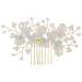 HAPINARY bridal comb bridal headpiece wedding headpiece wedding hair accessories hair gems for women bridal hair accessories hair accessory for women pearl Beautiful hair comb bride