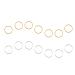 100 Pcs Hair Rings - Braid Rings Hair Loop Clips for Women - Gold & Silver Hair Accessories - Buy Online on GoSupps.com