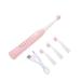 Coolhiya 1 set of electrical toothbrush for children Children's toothbrush Camping toothbrush toothbrushes for children cleaning brush for tooth electrical USB paragraph 1 piece (1 Pack) pink