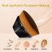 Foundation Makeup Brush for Blending Liquid Cream | Flawless Cosmetics with Protective Case - Black - Buy Online on GoSupps.com