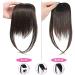 100% Real Hair Side Pony Clip-In Extensions - Dark Brown Thick Bangs with Temples - Buy Online on GoSupps.com