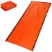 3-in-1 Outdoor Emergency Survival Kit | Heat Reflective Thermal Raincoat & Sleeping Bag Tent Set - Perfect for Camping - Orange - Buy Online on GoSupps.com
