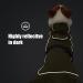 Heywean Waterproof Dog Jacket | Reflective Cold Weather Coat with Soft Fleece Lining | Warm Indoor & Outdoor Jacket for Dogs - Army Green - Size M - Buy Online on GoSupps.com