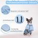 Petsmiler Dogenkademenel XS Blue Velcro Dog Bathrobe for Small Dogs | Quick-Dry After Swimming & Walking in Rain - Buy Online on GoSupps.com