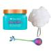 Tree Hut Blue Lagoon Shea Sugar Scrub Set! Body Scrub 18oz  Loofah and Spoon! Formulated With Real Sugar  Certified Shea Butter And Sea Minerals! Ultra Hydrating and Exfoliating Scrub! (Blue Lagoon)