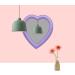 UW Heart Makeup Mirror - Purple Heart Cosmetic Mirror for Wall/Desktop - Bedroom Vanity Mirror - Buy Online on GoSupps.com