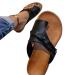 Summer Foot Correction Flat Sandals Women Summer Beach Walking Bunion Orthopedic Flip Flops Stylish Lightweight Comfort Ladies Hallux Valgus Slippers for Plantar Fasciitis ( Color : Black  Size : 8.5 8.5 Black