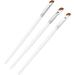 Angled Brush Nylon Make Up Brush White 3pcs Wooden Handle for Salon - Buy Online on GoSupps.com