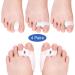 Haofy Toe Spreader Gel Kit - 4 Couples Hallux Valgus & Hammer Toe Corrector for Men & Women | Big Toe Spacers for Bunion Relief - Buy Online on GoSupps.com