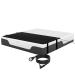 Losuvero grounding mat breathable grounding mattress for bed grounded cover cushion perforated design 100 % conductive carbon artificial leather grounding sleeping pad 68.6 x 198.1 cm size