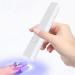 CGBE mini UV lamp for nails small nail lamp nail dryer for gel nail polish portable 3W UV LED lamp for gel nails 20s/60s timing modes USB loading suitable for beginners DIYERSE Salon white