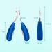 URAQT Toenail Clippers - Precision Nail Cutter for Thick Nails - Stainless Steel Heavy Duty Clippers for Ingrown Thick Toenails - Blue - Buy Online on GoSupps.com