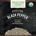Frontier Co-op Organic Fair Trade Black Pepper Coarse Grind 1lb - Premium Spice - Buy Online on GoSupps.com