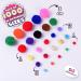 Adeweave 1000 Assorted Craft Pom Poms - Multicolor Bulk Arts and Crafts Pompoms - Soft and Fluffy Balls in Assorted Sizes for Home and School - Buy Online on GoSupps.com