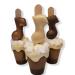 Music HandMade 3 x Belgian Hot Chocolate Stirrers Spoons Sticks with Marshmallow & Note Individually Wrapped