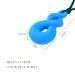Silicone Chewelry Necklace Set for Adults & Babies - 3-Pack Soft Sensory Tools for Autism ADHD & Teething (Blue Green Red) - Buy Online on GoSupps.com