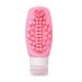 Uozonit Squeeze Bottle - Silicone Dispenser Toiletries Container - 2 in 1 Shampoo Conditioner Dispenser Leak Proof Refillable Squeezable Containers for Home Travel Pink
