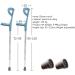 Forearm Crutches Lightweight Adjustable Arm Crutch for Walking Aluminum Ergonomic Handle Comfortable On Wrist Non-Slip Rubber Tip (Size : 2pcs) Anniversary Lucky Star 1pcs - Buy Online on GoSupps.com