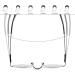Fashion Half-Moon Reading Glasses for Men & Women | Anti Eyestrain Metal Half Frame Eyeglasses in Gold - Size 1.5x - Buy Online on GoSupps.com
