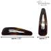 Parcelona French Clic Clac Tortoise Shell Brown Hair Clips for Women - Buy Online on GoSupps.com