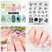 KADS Nail Stencil & Stamping Plate - Fashion Series Nail DIY Tool for Stunning Manicure Decoration (FA057) - Buy Online on GoSupps.com