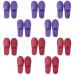 Tianmao 10 pairs slipper hotels lipper tortier lip slippers with closed toes universal size 29 * 11cm guest slippers disposable lip for spa party guests hotel and travel unit size 5 purple 5 red