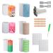 Hiqe-fl candles casting mold 6 pieces of candle shape bubble candles kit DIY silicone shape pouring molds candles for candle production handmade soap fragrance candles handicrafts ornaments cylinder resin cast shape (j)