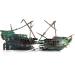 SLOCME Aquarium Shipwreck Decorations - Sunken Ship Ornament with Air Bubbler | Aerating Aquarium Decor for Stunning Fish Tanks - Buy Online on GoSupps.com