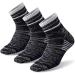 FEIDEER Men's Hiking Walking Socks, Multi-Pack Wicking Cushioned Outdoor Recreation Hiking Socks Black - Quarter 12.5-15