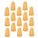 Beaupretty 25pcs Pockmarked Finger Cots Currency Counting Finger Cover Cutting Thumb Cots Collating Finger Tips Cracking Finger Guitar Player Finger Protection Safety Mask Rubber Anti-Static Yellow 3.5x2.1cm