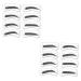 MAGICLULU 64 Pairs 8 Eyebrow Card Eyebrow Stencils Eyebrow Stickers Eyebrow Makeup Tools Conjoined Card mediumx2pcs As Shownx2pcs