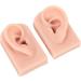 Reusable Silicone Ear Model - Flexible Fake Ear for Jewelry Exhibition & Acupuncture - 1 Pair - Buy Online on GoSupps.com