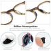 Voarge 24-Piece Glue Eyes Glasses Noses Pads - D Shape Soft Silicone Anti-Slip Self-Adhesive Nose Pads - 15mm Black Oval for Comfort and Grip - Buy Online on GoSupps.com